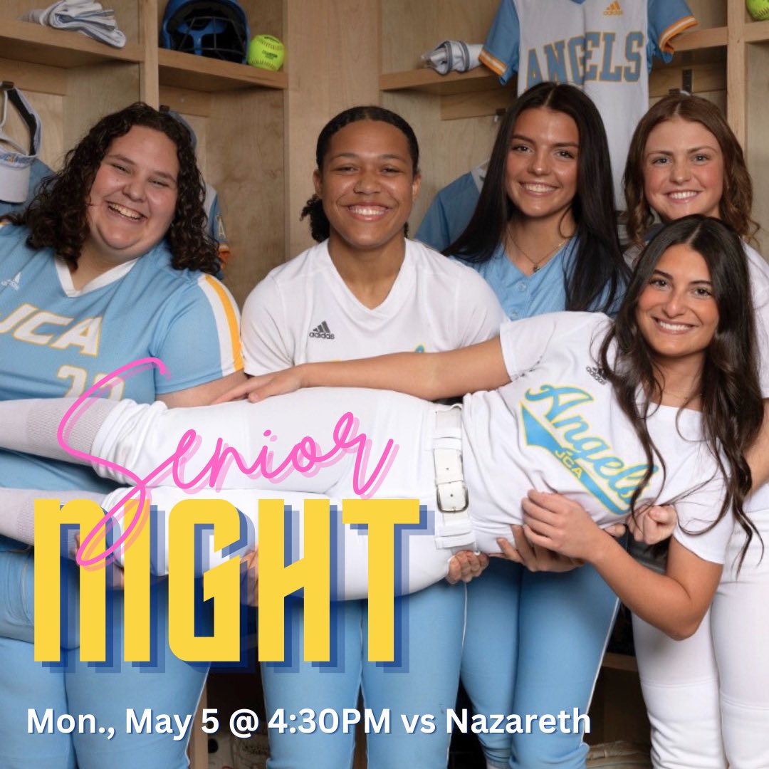 🤩The Fab 5 🤩Join us in celebrating our Fab 5 Seniors on Monday, May 5th @ 4:30pm. Cookout to follow the game. 🥳 🎉 🎊