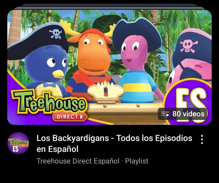 Y lo peor es que no tienen literalmente ninguna excusa, para NO ponerles los Backyardigans a sus hijos. TODOS los capítulos están en YouTube y GRATIS.