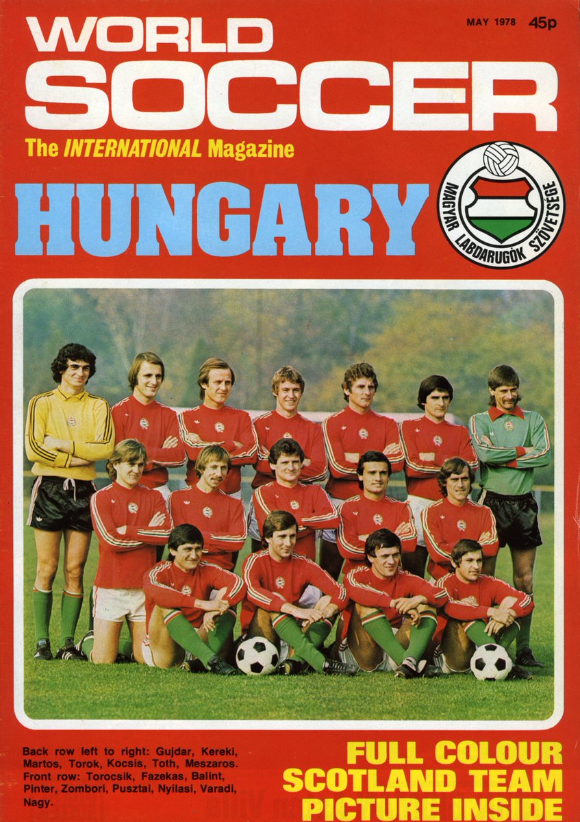 📖 Hungary were the cover image of World Soccer's May 1978 issue.