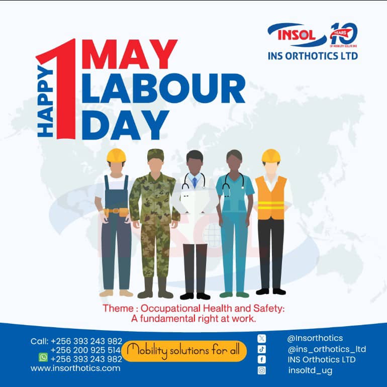 Strong workers. Safe workplaces. A better tomorrow.
At INS Orthotics Ltd, we celebrate every profession that moves the world forward.
This Labour Day, we reaffirm our commitment to Occupational Health and Safety—because every worker deserves protection, dignity, and care.

Happy