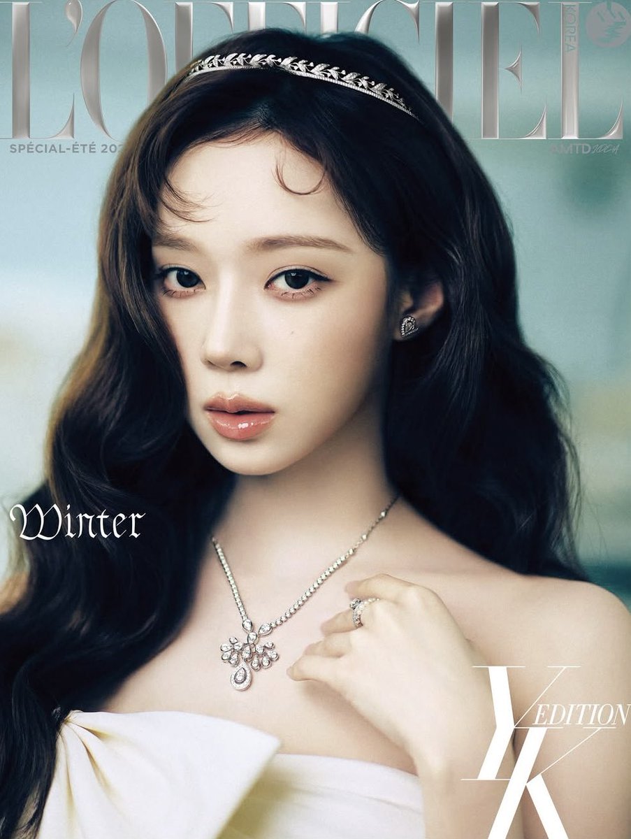aespa's WINTER dazzles with gorgeous beauty on the cover of L
