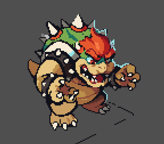 zjdelicious's tweet image. More iso Bowser :D #pixelart
