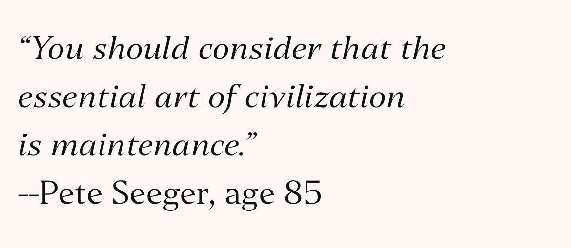 startuployalist's tweet image. the essential art of maintenance: