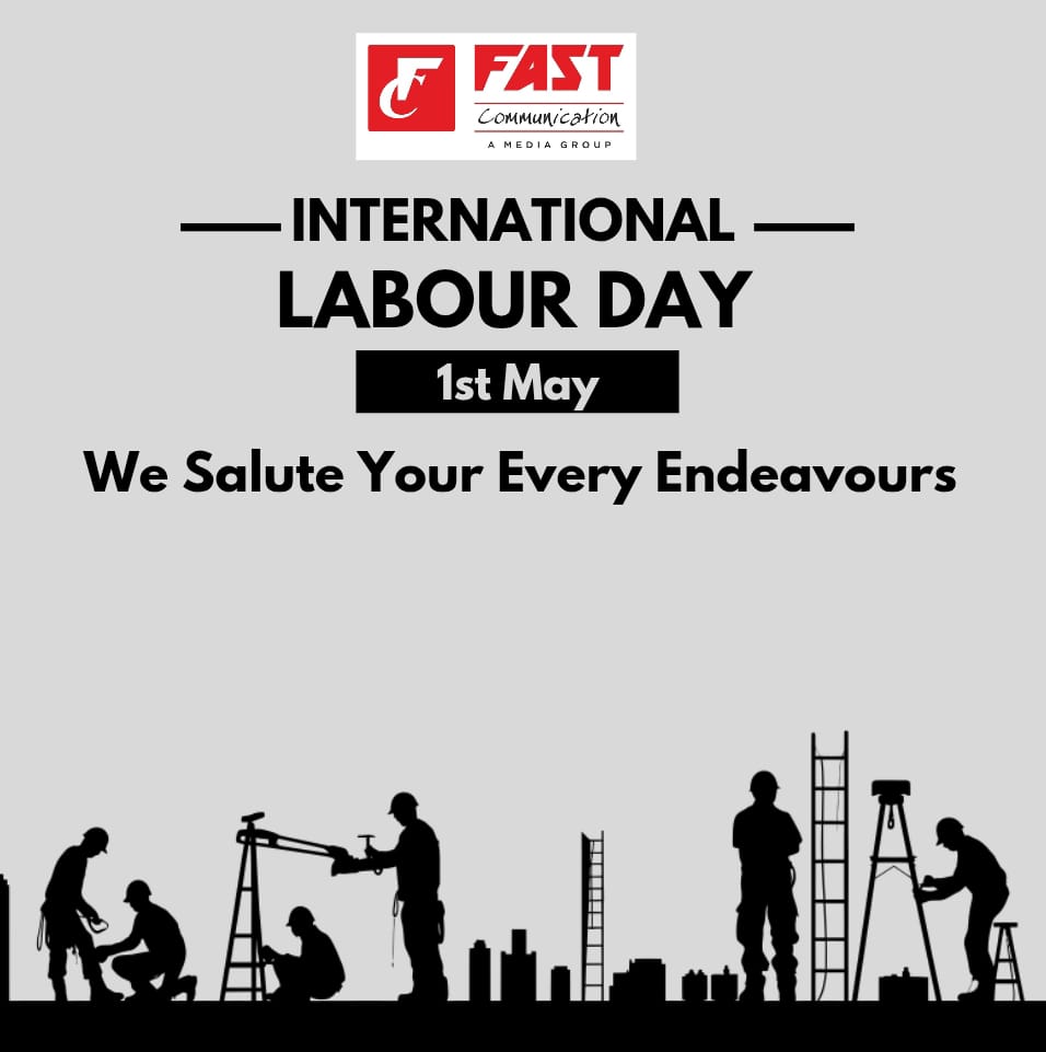 FASTCOMMBBSR's tweet image. At Fast Communications, on this day, we salute the endeavours of every worker who contributes to turning our ideas into reality.

#InternationalLabourDay
