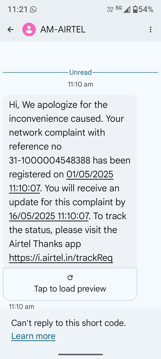 hemantbharati's tweet image. This is the same we will look into its script and after 15 days there will be completed and Auto close reply.

Anyone like me suffering with #airtelpoornetwork #airtelindianosuport please let's join and show the Airtel what Human power can do unitedly.