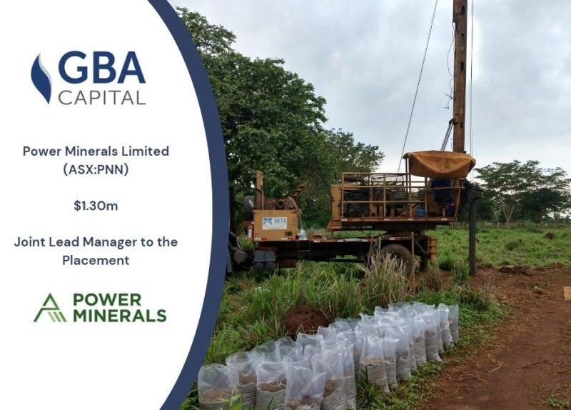 GBA Capital (@gba_capital) on Twitter photo <a href="/GBA_Capital/">GBA Capital</a> is pleased to have acted as Joint Lead Manager for <a href="/PowerMin_PNN/">Power Minerals Limited (ASX:PNN)</a> $PNN
Power is building a portfolio of critical minerals assets across Argentina, Brazil, and Australia, focused on clean energy metals including lithium, niobium, and rare earths.
The company has <a href="/GBA_Capital/">GBA Capital</a> is pleased to have acted as Joint Lead Manager for <a href="/PowerMin_PNN/">Power Minerals Limited (ASX:PNN)</a> $PNN
Power is building a portfolio of critical minerals assets across Argentina, Brazil, and Australia, focused on clean energy metals including lithium, niobium, and rare earths.
The company has