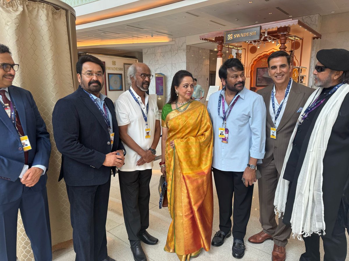 Mohanlal (@mohanlal) on Twitter photo At the Waves Summit , Mumbai
<a href="/PMOIndia/">PMO India</a> <a href="/rajinikanth/">Rajinikanth</a>
<a href="/mithunda_off/">Mithun Chakraborty</a> <a href="/dreamgirlhema/">Hema Malini</a> <a href="/KChiruTweets/">Chiranjeevi Konidela</a> <a href="/akshaykumar/">Akshay Kumar</a> <a href="/MIB_India/">Ministry of Information and Broadcasting</a>
#WAVES2025 #WAVESummitIndia At the Waves Summit , Mumbai
<a href="/PMOIndia/">PMO India</a> <a href="/rajinikanth/">Rajinikanth</a>
<a href="/mithunda_off/">Mithun Chakraborty</a> <a href="/dreamgirlhema/">Hema Malini</a> <a href="/KChiruTweets/">Chiranjeevi Konidela</a> <a href="/akshaykumar/">Akshay Kumar</a> <a href="/MIB_India/">Ministry of Information and Broadcasting</a>
#WAVES2025 #WAVESummitIndia