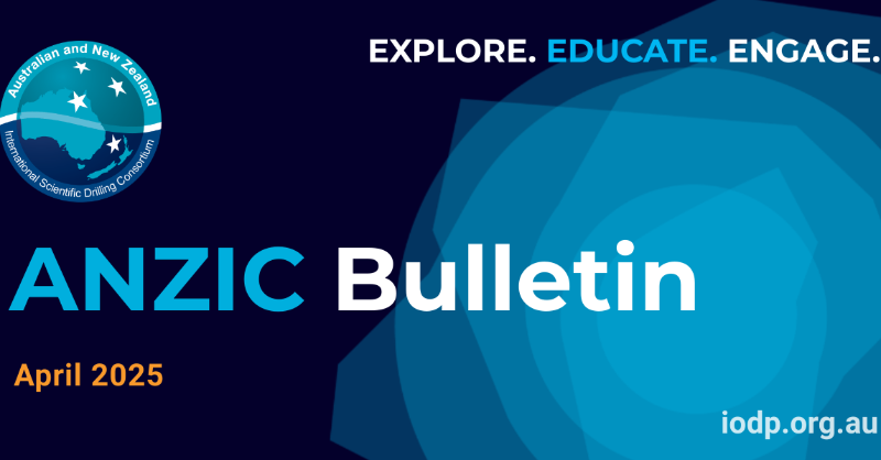 Don't miss our April Bulletin!
 💰 Funding support
 🌏 Updates from drilling projects around the globe
 🧑‍🎓 Training courses 
 😎 New faces in ANZIC community
PLUS! The 🥇WINNER 🏆 of our Prize for Best Student Publication!

It's here:
mailchi.mp/1f977b677629/a…