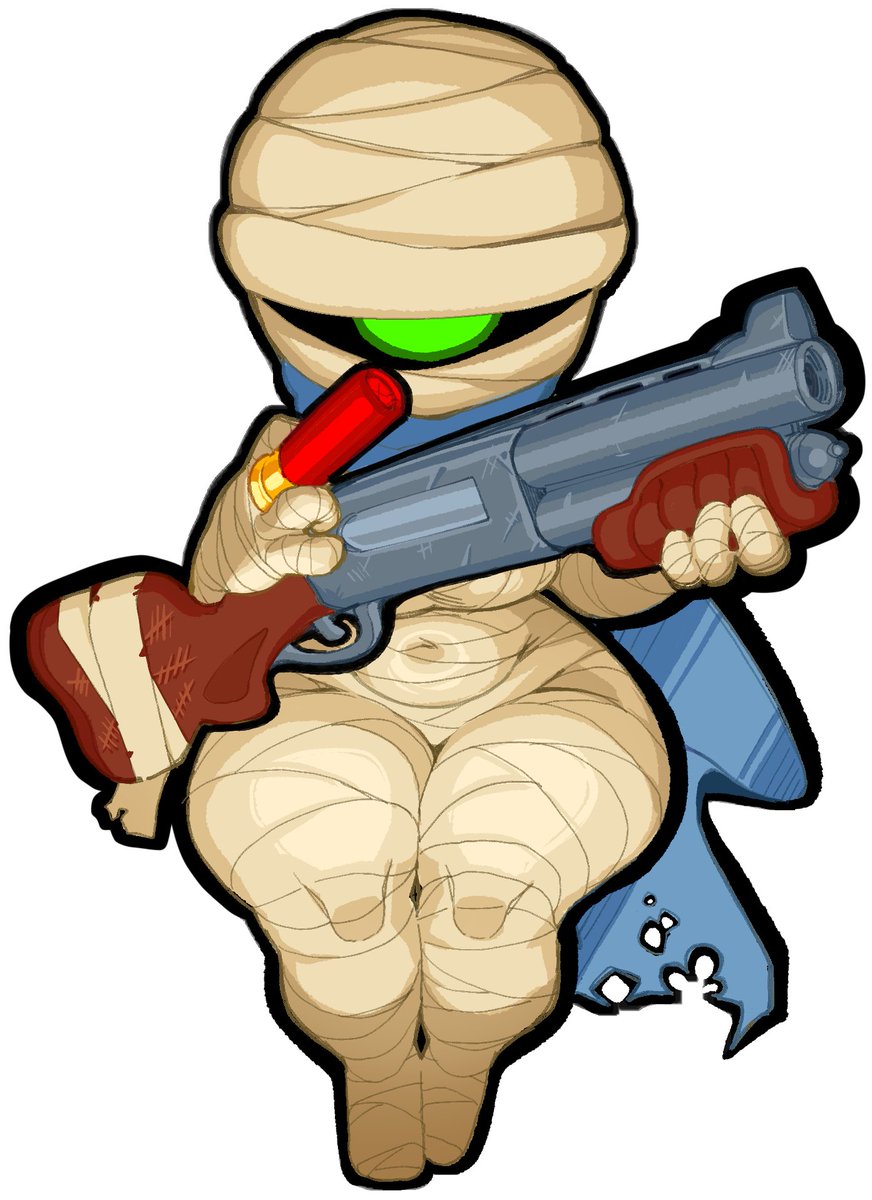 Rebel from Nuclear Throne, one of my all-time favorite games