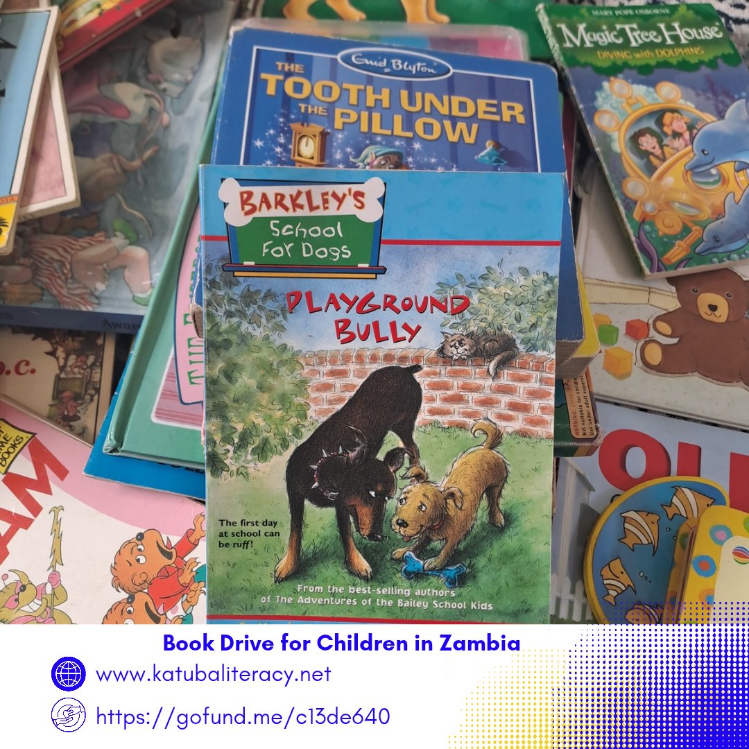 Katuba_Literacy's tweet photo. Yay! May is here! We’ve got more book drives to spread the joy of reading across Zambia!
Want to help us complete building our community library? Our fundraising campaign is still on.
Donate here ➡️ https://t.co/rokAZuKDiT
#ChildrensBooks #LibraryForKids @GermanyinZambia https://t.co/uOoOLdobnc