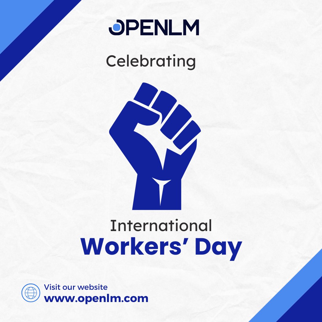 🌍✨Today is International Workers' Day! A global shoutout to the hardworking individuals who power our industries and communities. 💼

At OpenLM, we celebrate the dedication and passion of our team and all workers pushing boundaries every day. 

#InternationalWorkersDay #OpenLM