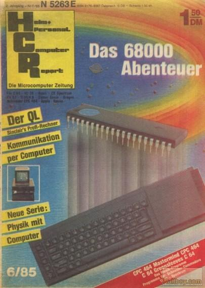 Retrojournal_de's tweet image. 🌈🧠 HCR 6/85 – Das 68000-Abenteuer beginnt!
📟 Sinclair QL im Fokus
📡 Kommunikation per Computer
⚛️ Neue Serie: Physik mit dem Homecomputer
🔬 Wenn ein Mikrochip zum Star wird…
Mehr Bits, mehr Pins – mehr Science-Fiction als Schule.
#Motorola68000 #SinclairQL  #CPC464