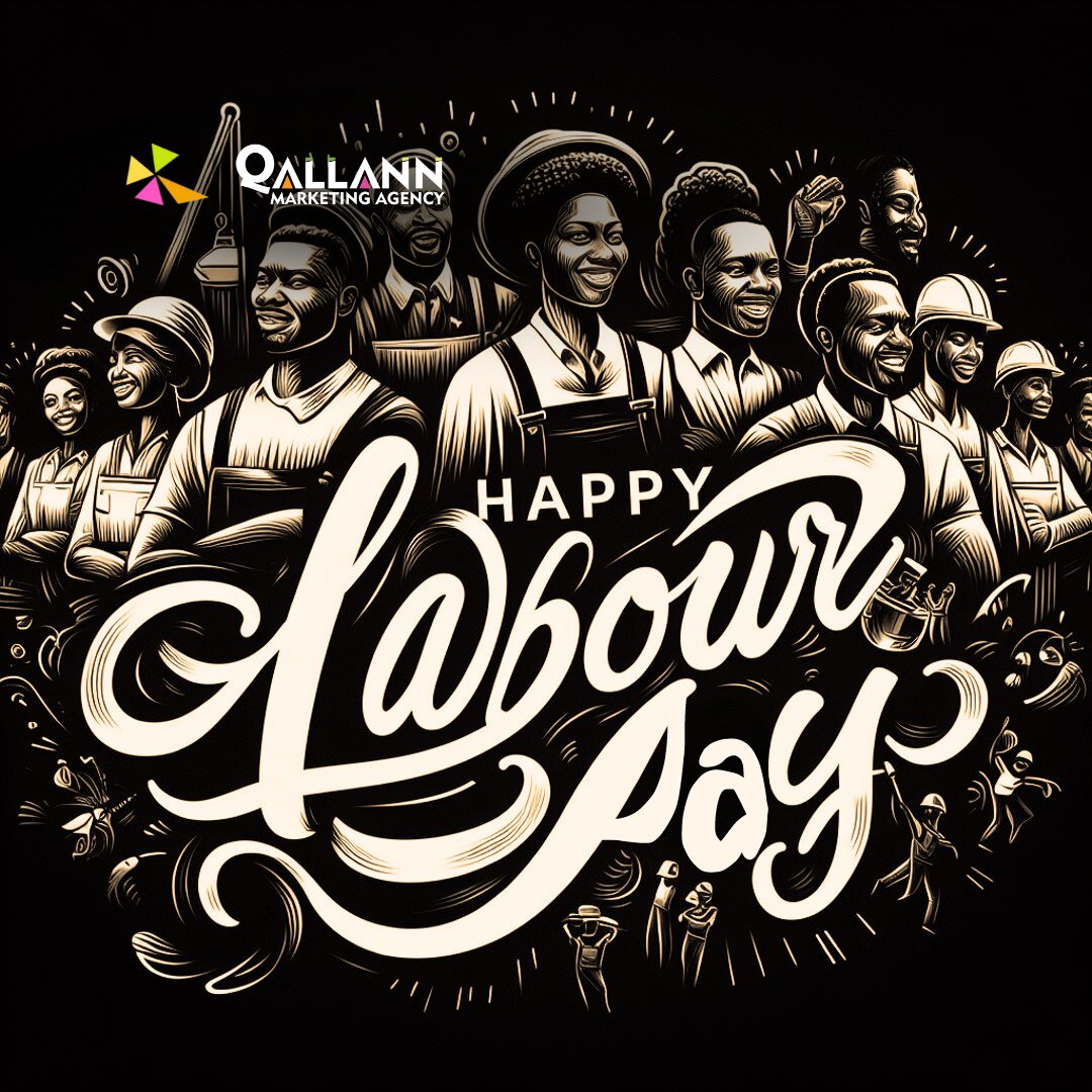 🎉 Happy #LabourDay  🛠️ Today, let's raise a glass to all the hardworking souls out there making magic happen every day.  May your day be filled with laughter, love, and a touch of reckless spontaneity!  
#WorkHardPlayHard #QallannMarketingAgency 
🌟👷!