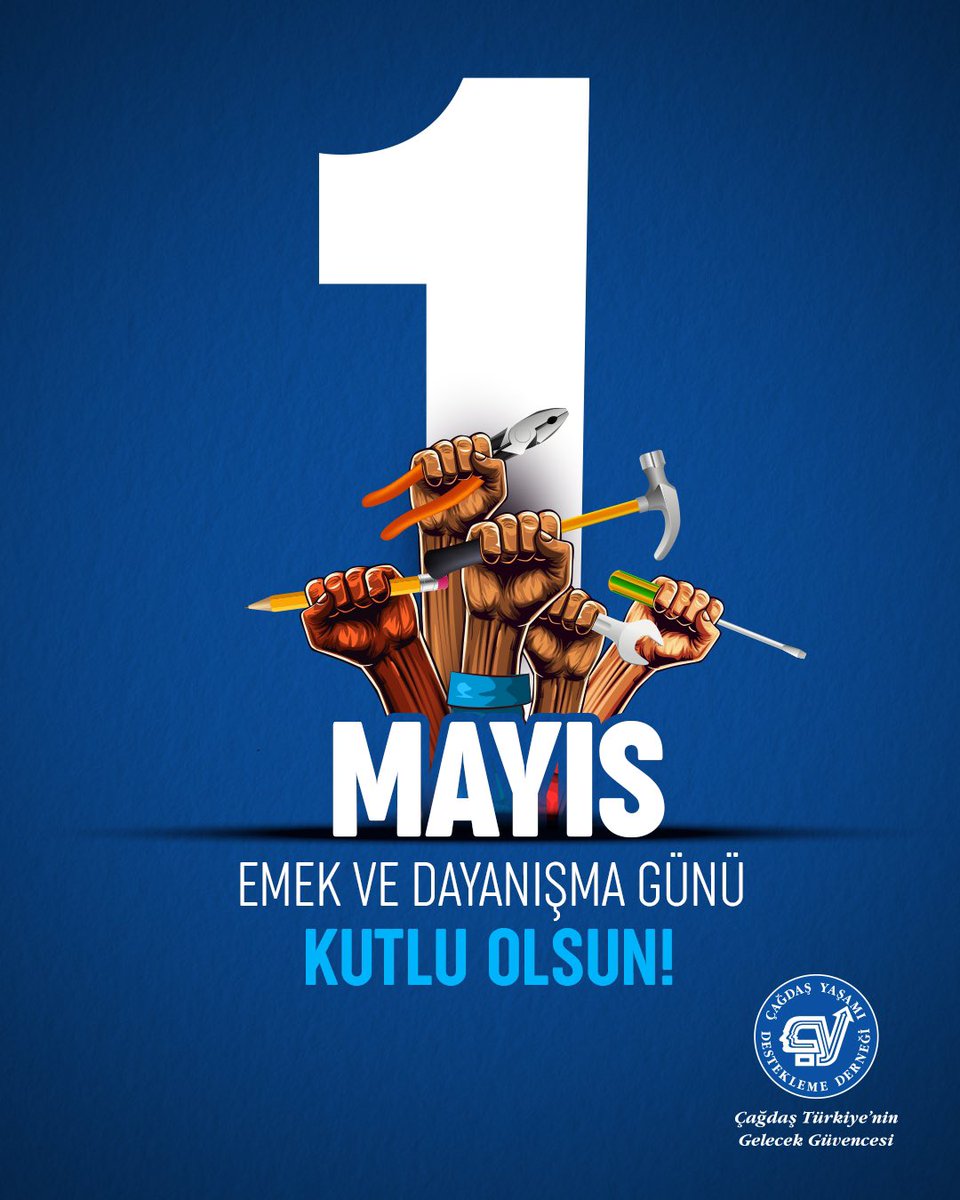 Toplumun çağdaş ve eşit yurttaşlardan oluşan bir ulusa dönüşmesinde, siyasi otoritenin demokratikleşmesinde emeği ve üretimi ile hayati rolü olan ve halkın ekonomik, sosyal ve kültürel gelişimine can veren tüm emekçilerin 1 Mayıs Emek ve Dayanışma Günü’nü kutluyoruz. Hukukun