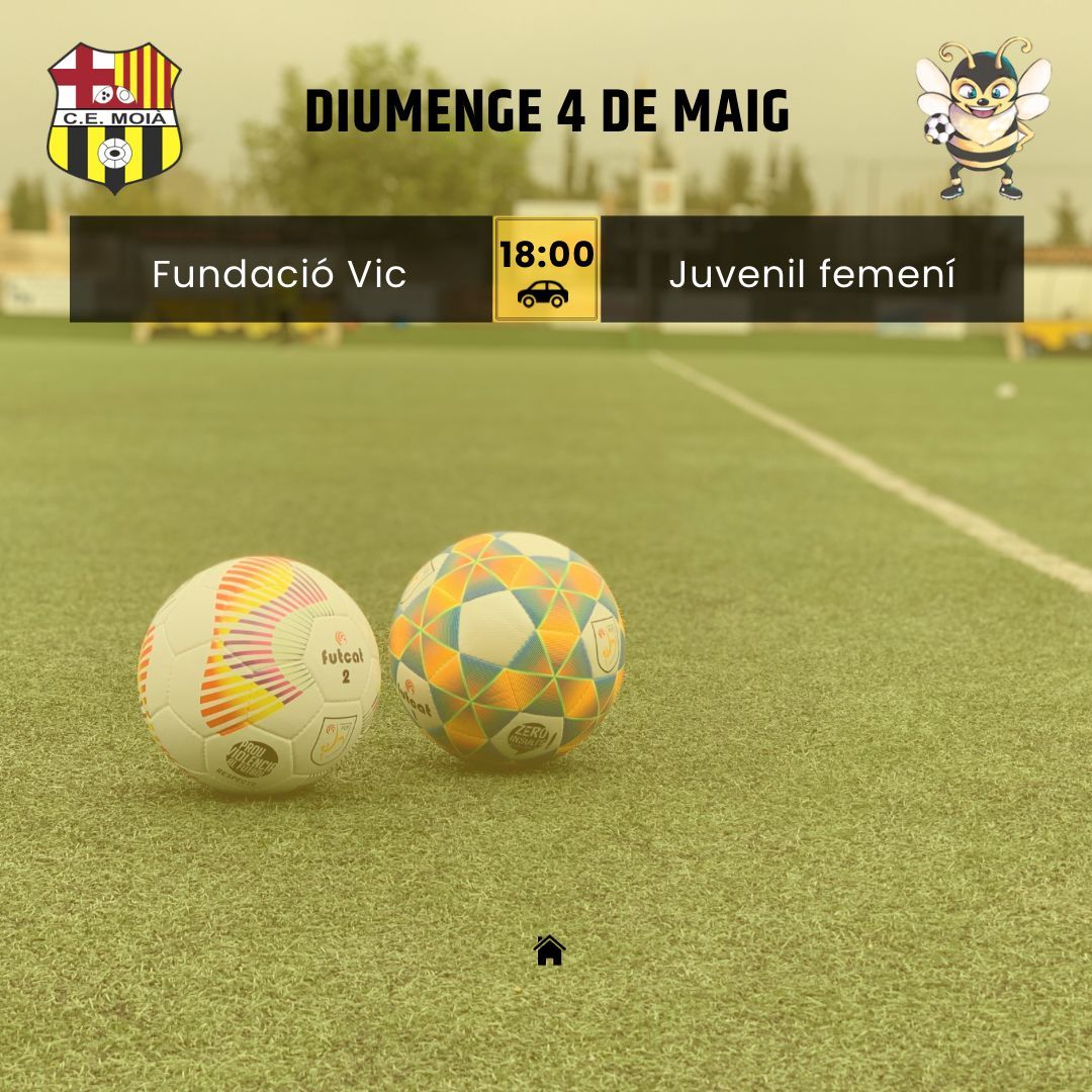 cemoia1922's tweet photo. ⚽️HORARIS CAP DE SETMANA⚽️
Som-hi Moià! 💛🖤
#somhimoià #futbol #moià #fcf #futcat #futfem #futbase #moianès https://t.co/NqY7NfD1z0
