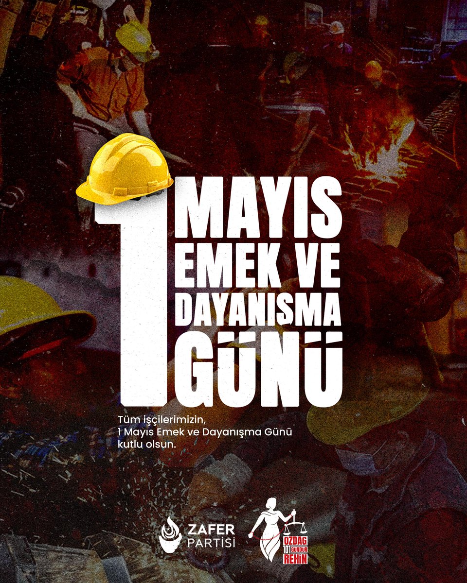 1 MAYIS KUTLU OLSUN

Türk işçisinin alın teri, bu milletin şerefidir.

Bugün ülkemizin dört bir yanında emekçiler düşük ücret dayatmalarına, güvencesizliğe ve sendikal hak gasplarına karşı onurlu bir direniş sergiliyor.
Grevin, iş bırakmanın, itirazın ve dayanışmanın yükseldiği