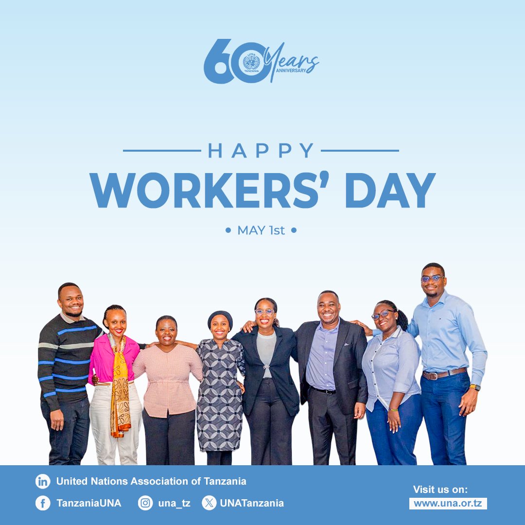 Today, @una_tz proudly celebrates the determination, resilience, and achievements of workers across every field. 

Wishing everyone a meaningful and empowering Worker’s Day!

#unat #LaborDay