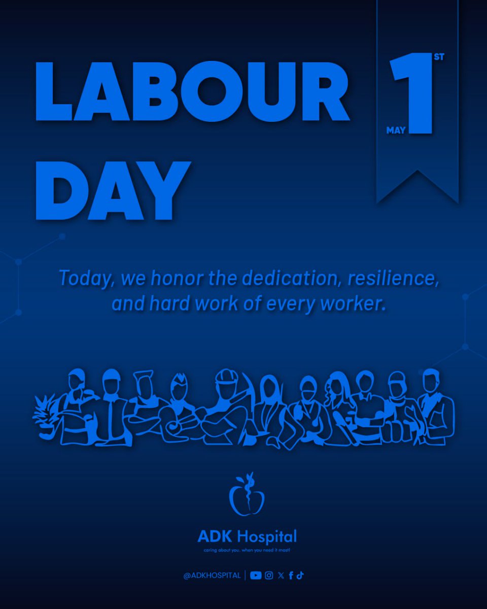 ADKHospital's tweet photo. Truly appreciate every hardworking soul out there. Happy Labour Day!
#ADKHospital #TeamADK #HardWorkMatters https://t.co/mL5WnjxAcC