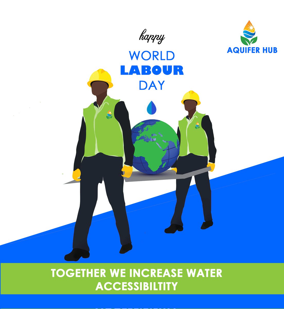 AquiferHub's tweet photo. To all the labourers working to increase water accessibility in the world. We wish you a happy world labours day. https://t.co/QkEnIeh1kY