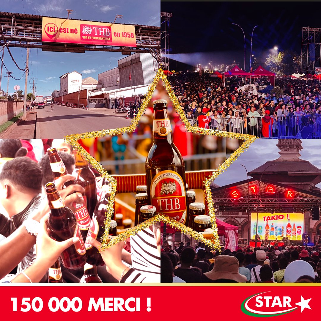star_mdg's tweet photo. 🌟 Un mois d’avril mémorable !
Merci aux +150 000 participants qui ont fait vibrer le STAR TOUR à Antsirabe 🎉
Votre énergie et votre fidélité font toute la force de notre communauté.
On ne s’arrête pas là ! 🙌
#STARtour #THB #FièrementMalagasy #Merci150000 https://t.co/bxm3PpWZKe