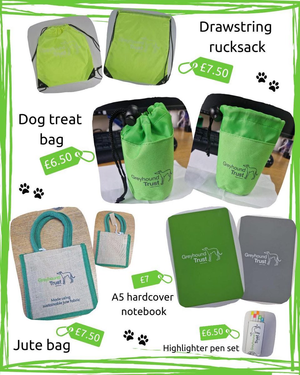 New merch available on online now. 

We’ve got some new arrivals in the Greyhound Trust shop! 💚 Perfect for greyhound lovers on the go! 😊 

Take a look at our latest arrivals:

greyhoundtruststore.com/collections/all