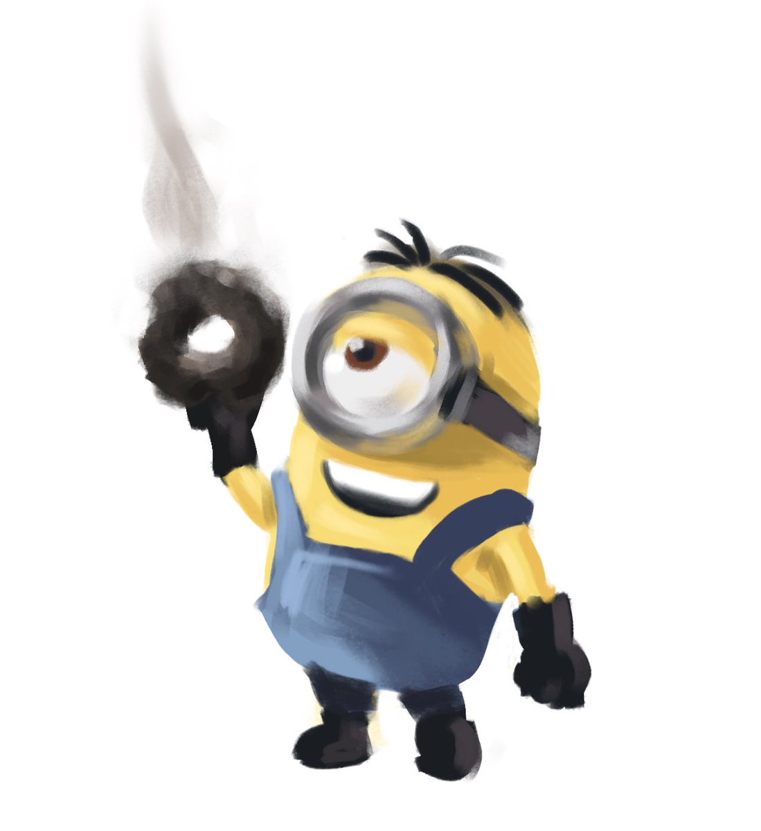 Minion with bagel