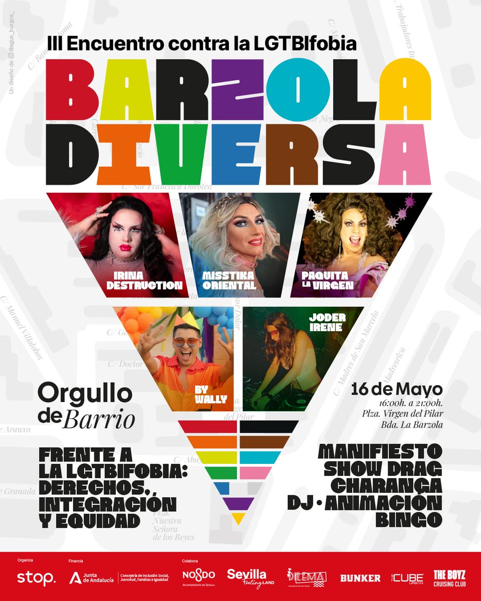 Adriano Antinoo LGTBI (@adrianoantinoo) on Twitter photo Sevilla | Un año más, <a href="/StopsidaONG/">ONG Stop #SaludSexual #LGTBIQ</a> celebrará #BarzolaDiversa, está vez el #16demayo, el #OrgullodeBarrio de la Barzola, con una interesante programación reivindicativa y festiva. ¡No te lo pierdas! Sevilla | Un año más, <a href="/StopsidaONG/">ONG Stop #SaludSexual #LGTBIQ</a> celebrará #BarzolaDiversa, está vez el #16demayo, el #OrgullodeBarrio de la Barzola, con una interesante programación reivindicativa y festiva. ¡No te lo pierdas!