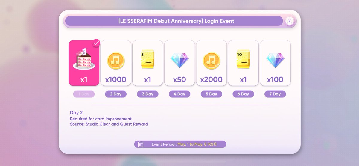 snapdox31's tweet photo. @RhythmHive_twt Game Nickname: Snapdox
#RhythmHive #LE_SSERAFIM #Day_by_Day #RhythmHive_CheckIn https://t.co/RNoK8iANCF