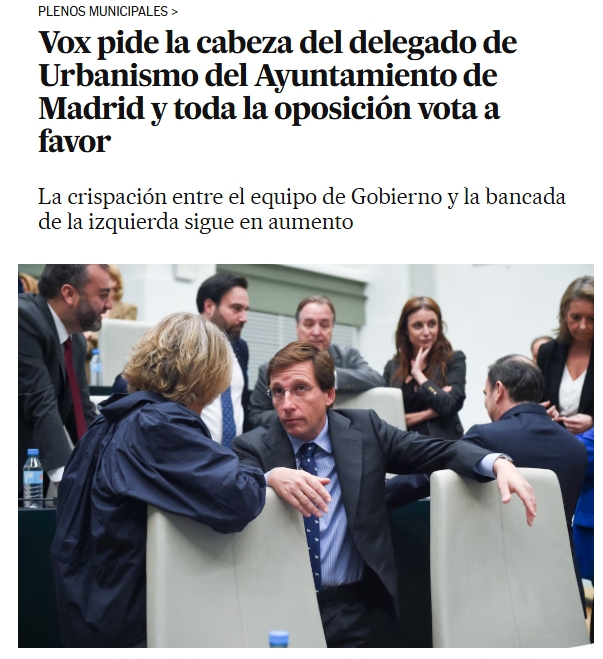 NOCANTONMONTECARMELO (@nocantonmntcrml) on Twitter photo “Señor alcalde, no puede seguir manteniendo a una persona que se salta la ley constantemente” <a href="/elpais_espana/">EL PAÍS España</a> dijo <a href="/Ortega_Smith/">Javier Ortega Smith</a> <a href="/VOX_AytoMadrid/">Grupo Municipal VOX Ayuntamiento de Madrid</a> a través de <a href="/IgnacioAnsaldo/">Ignacio Ansaldo Adriaensens</a> quien pidió el cese de <a href="/bcarabante/">Borja Carabante</a>. Toda la oposición votó a favor. #ParqueSiCantonNo #Montecarmelo “Señor alcalde, no puede seguir manteniendo a una persona que se salta la ley constantemente” <a href="/elpais_espana/">EL PAÍS España</a> dijo <a href="/Ortega_Smith/">Javier Ortega Smith</a> <a href="/VOX_AytoMadrid/">Grupo Municipal VOX Ayuntamiento de Madrid</a> a través de <a href="/IgnacioAnsaldo/">Ignacio Ansaldo Adriaensens</a> quien pidió el cese de <a href="/bcarabante/">Borja Carabante</a>. Toda la oposición votó a favor. #ParqueSiCantonNo #Montecarmelo