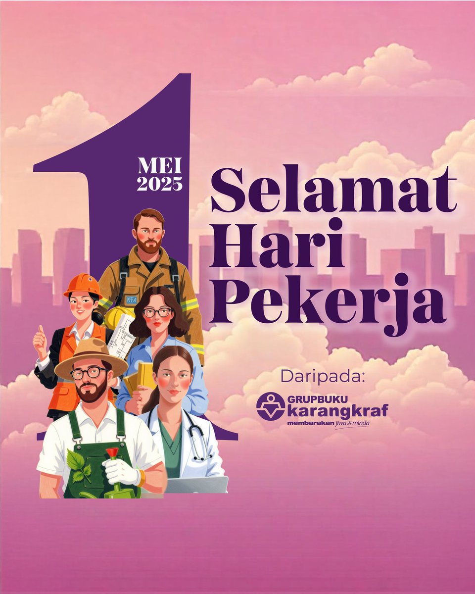 Sarapan roti cicah kari
Sambil membaca buku lama,
Hari Pekerja cuti diberi,
Rehatlah kita seadanya.

Selamat Menyambut Hari Pekerja untuk semua.

Bagi yang sedang mencari kerja pun good luck untuk anda juga!

#1mei 
#haripekerja
#bukukarangkraf