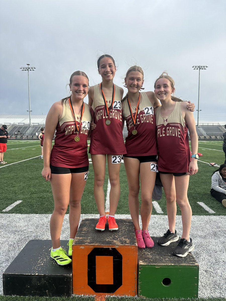mgcrimsonxc's tweet photo. Lots of hardware for our MGXC runners competing this Spring for @maplegrovetrack! Congrats on a great night at the Osseo JV Invitational! 🏆 https://t.co/kg6eKFBNYv