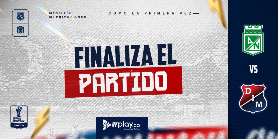 ⏱️FT’ Nacional | 2-0 | Medellín

Termina el compromiso en el estadio Atanasio Girardot.

#VamosMedellín 🔴🔵