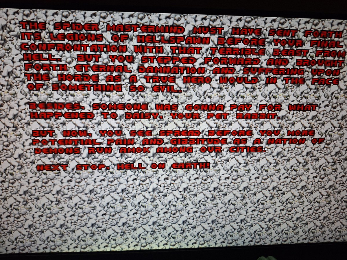 LindaakaTheGam1's tweet photo. Finished #doom1993 #DoomGame #FPS #fpsgames https://t.co/MPv6M6YzaC