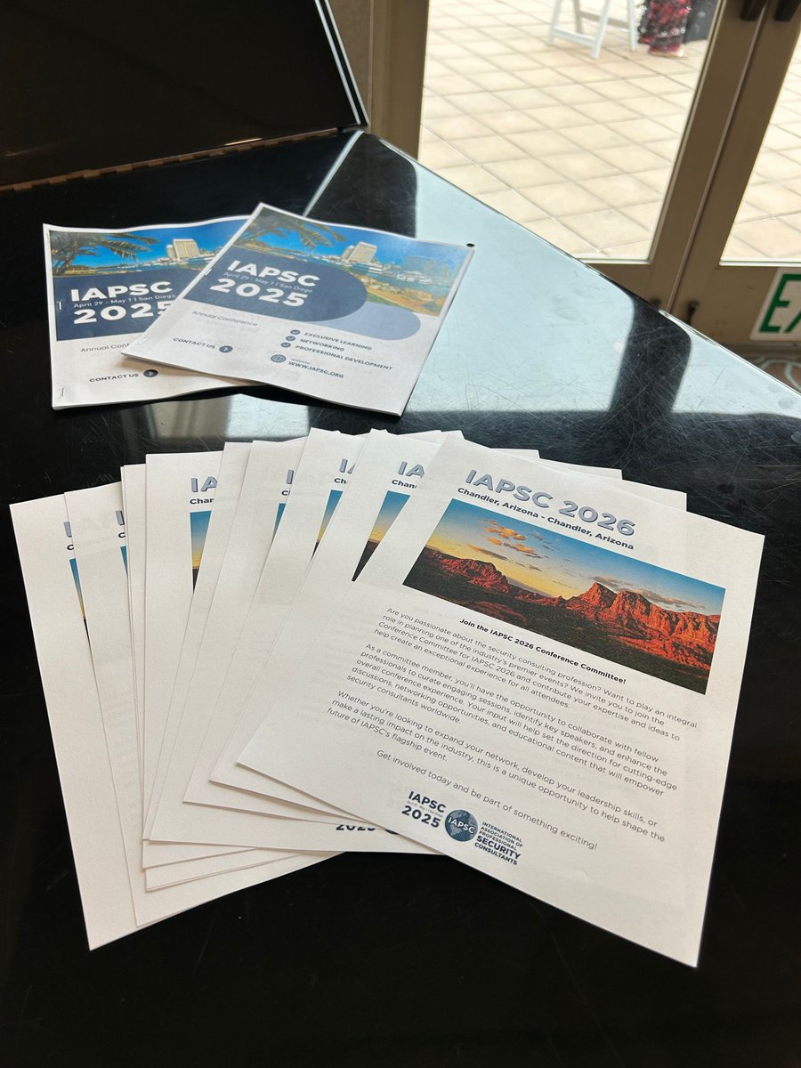 IAPSCIAPSC's tweet image. Day 1 of #IAPSC2025 is officially in the books! Thank you to our keynote speaker, Deputy Police Chief Rudy Tai.

See you tomorrow for Day 2!

#SecurityConsultants #SecurityIndustry