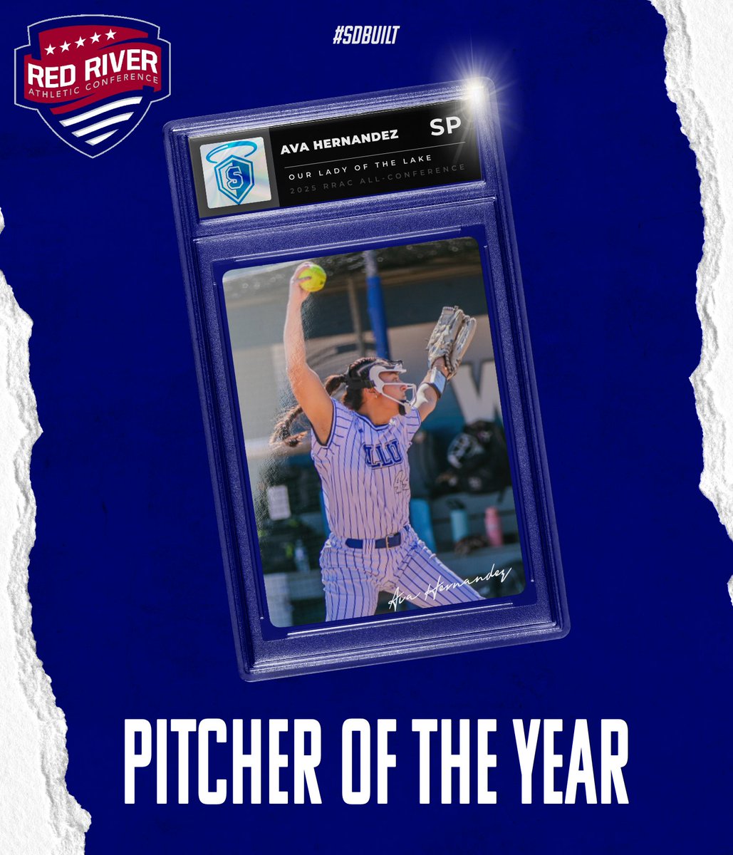 Ava Hernandez of @ollusaints was named 2025 RRAC Softball Pitcher of the Year and first team all-conference. Complete list: redriver.prestosports.com/sports/sball/2…