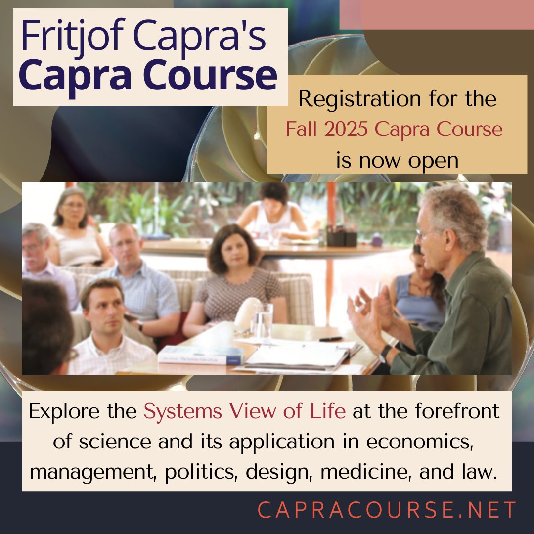 Fritjof Capra's Capra Course tweet media