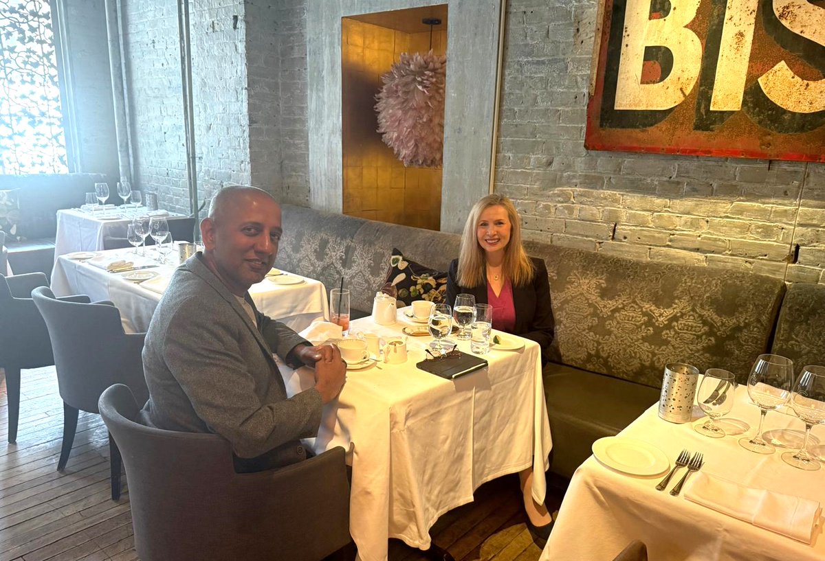 It was great catching up with #KristinMorrison, CEO of <a href="/theCareerFnd/">TheCareerFoundation</a> — a leader in workforce development in Canada. <a href="/vretta/">Vretta</a> has proudly partnered with them for 12+ years to support jobseekers through training, numeracy, &amp; employment. #EmpoweringJobseekers #WorkforceDevelopment