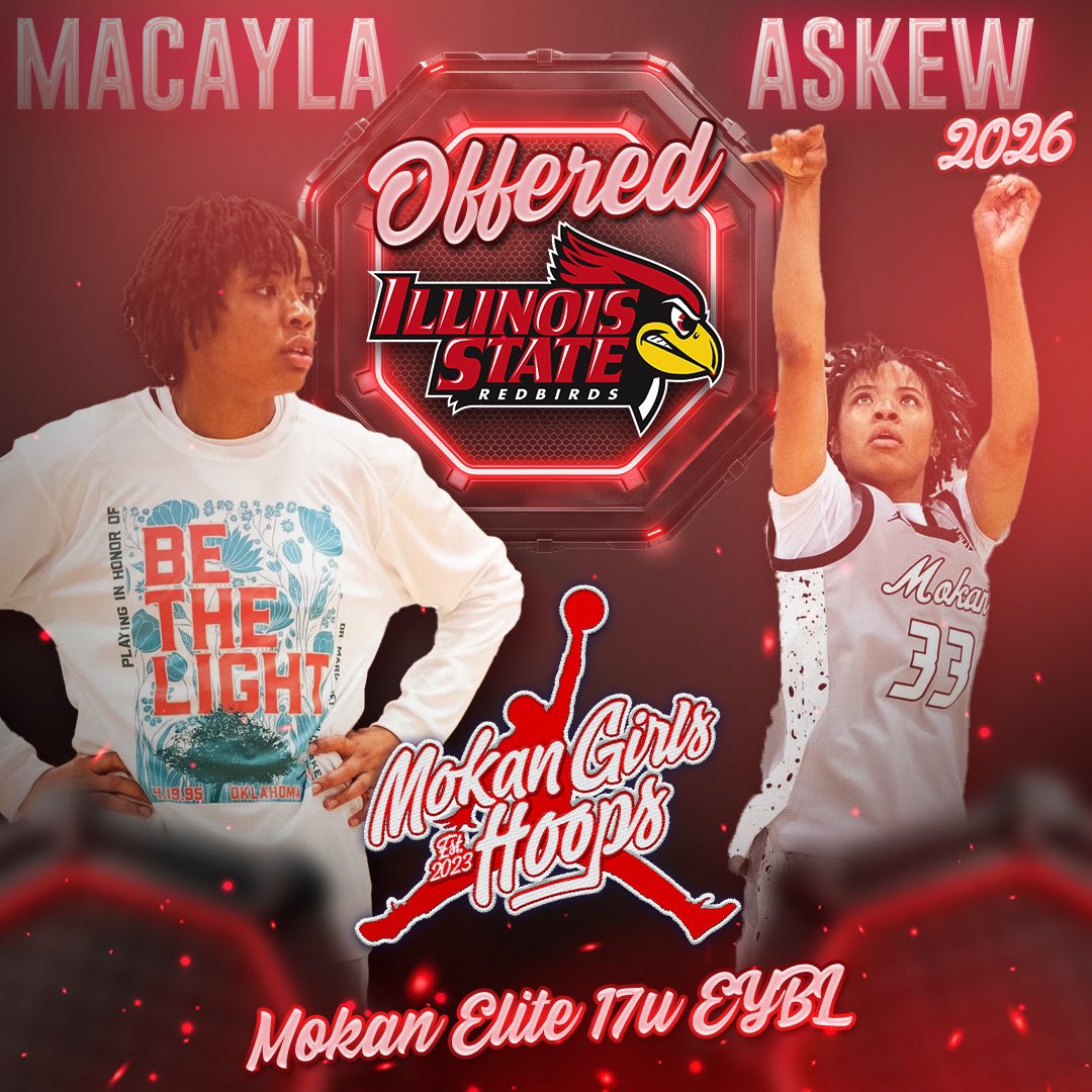 Macayla Askew (@askewmacayla) on Twitter photo Thanking God for this blessing and grateful to have received an offer from Illinois State!
<a href="/MokanGirls/">Mokan Girls Basketball</a> <a href="/CoachDCole/">Drew Cole</a> <a href="/SGBasketball5/">Scott Gillespie</a> Thanking God for this blessing and grateful to have received an offer from Illinois State!
<a href="/MokanGirls/">Mokan Girls Basketball</a> <a href="/CoachDCole/">Drew Cole</a> <a href="/SGBasketball5/">Scott Gillespie</a>