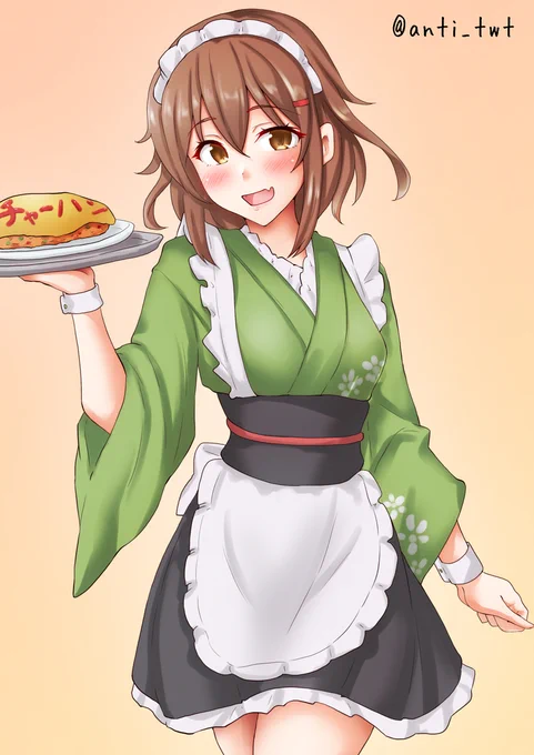 メイド雷ママ#艦これ版深夜の真剣お絵描き60分一本勝負 #艦これ版真剣お絵描き60分一本勝負_20250430 