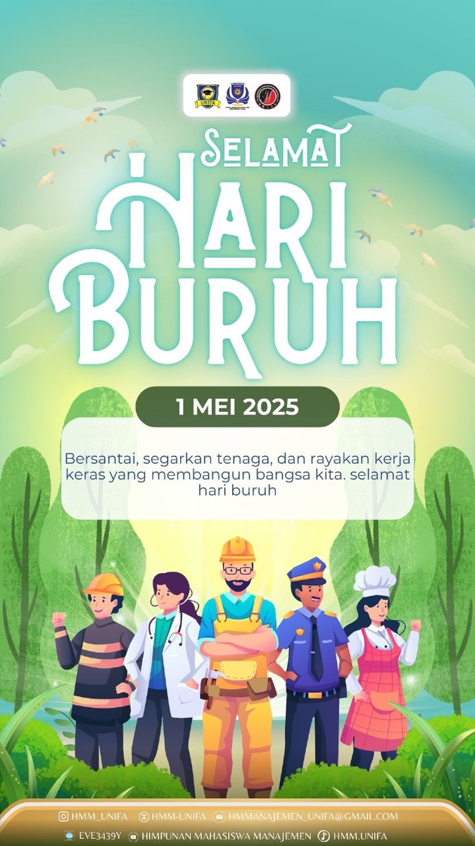 Selamat Hari Buruh

Penghargaan setinggi-tingginya untuk semua pekerja atas dedikasi dan kerja kerasnya. Semoga semangat perjuangan, keadilan, dan solidaritas terus hidup dalam setiap langkah kita.

*#AKSIOMA*
*#KUASAI*