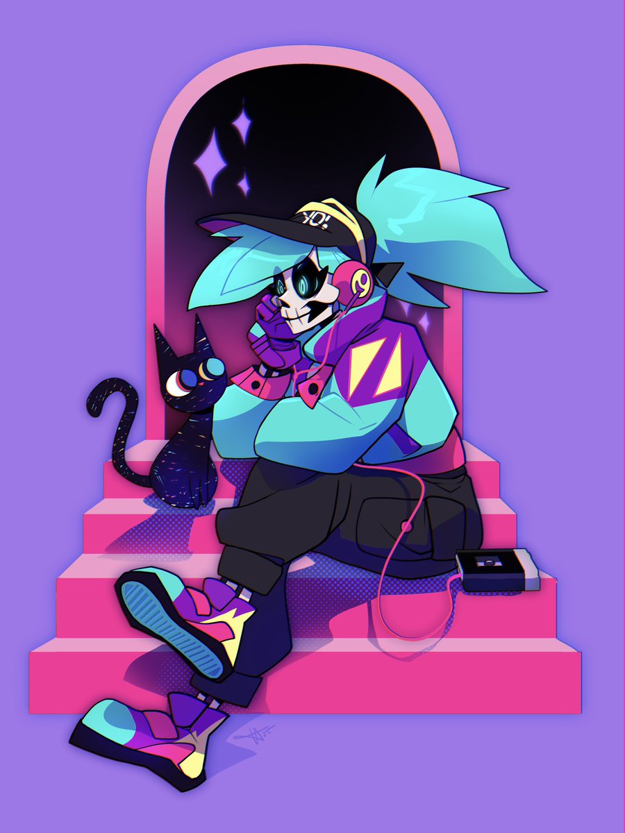 I've consistently been listening to the new <a href="/ProleteRbeats/">ProleteR</a> album "Temperamental Cats" since it dropped last month. The vinyl came in yesterday, so today is a good day to drop an appreciation art. Thanks Ben for the good tunes and good vibes! ✨✌️