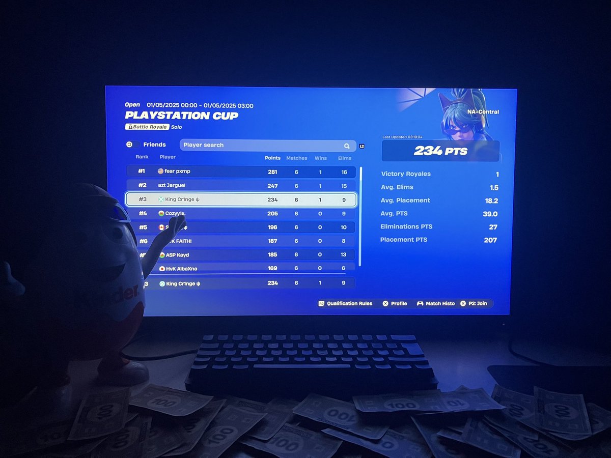3rd nac ps cup final ($2000)