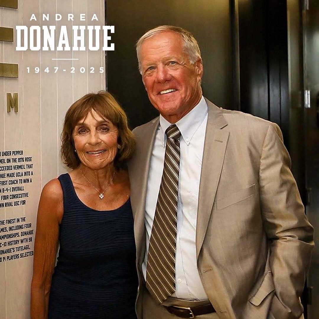CA_Showcase's tweet image. @CA_Showcase lost a beloved member of its family on Sunday as Andrea Donahue, wife of legendary coach and event founder Coach Terry Donahue, passed away.
Andrea was a gracious, generous, and steadfast presence — not only in her family’s life, but in the broader Showcase and UCLA…