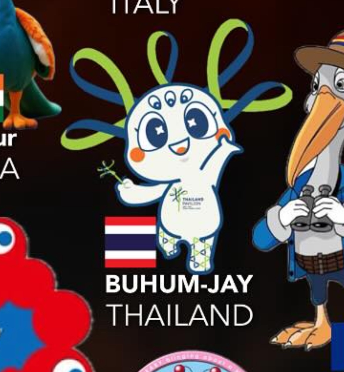 大阪万博　タイ公式キャラクター　プーム・ジャイ プーム・ジャイ」 は、大阪・関西万博の🇹🇭タイパビリオンの