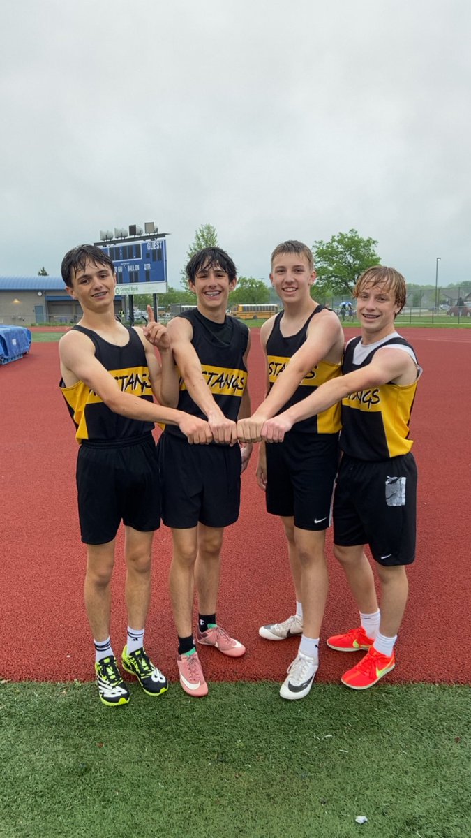 School Record. Conference champs. Couldn’t be prouder of these boys. The weather didn’t stop them from accomplishing their goal.