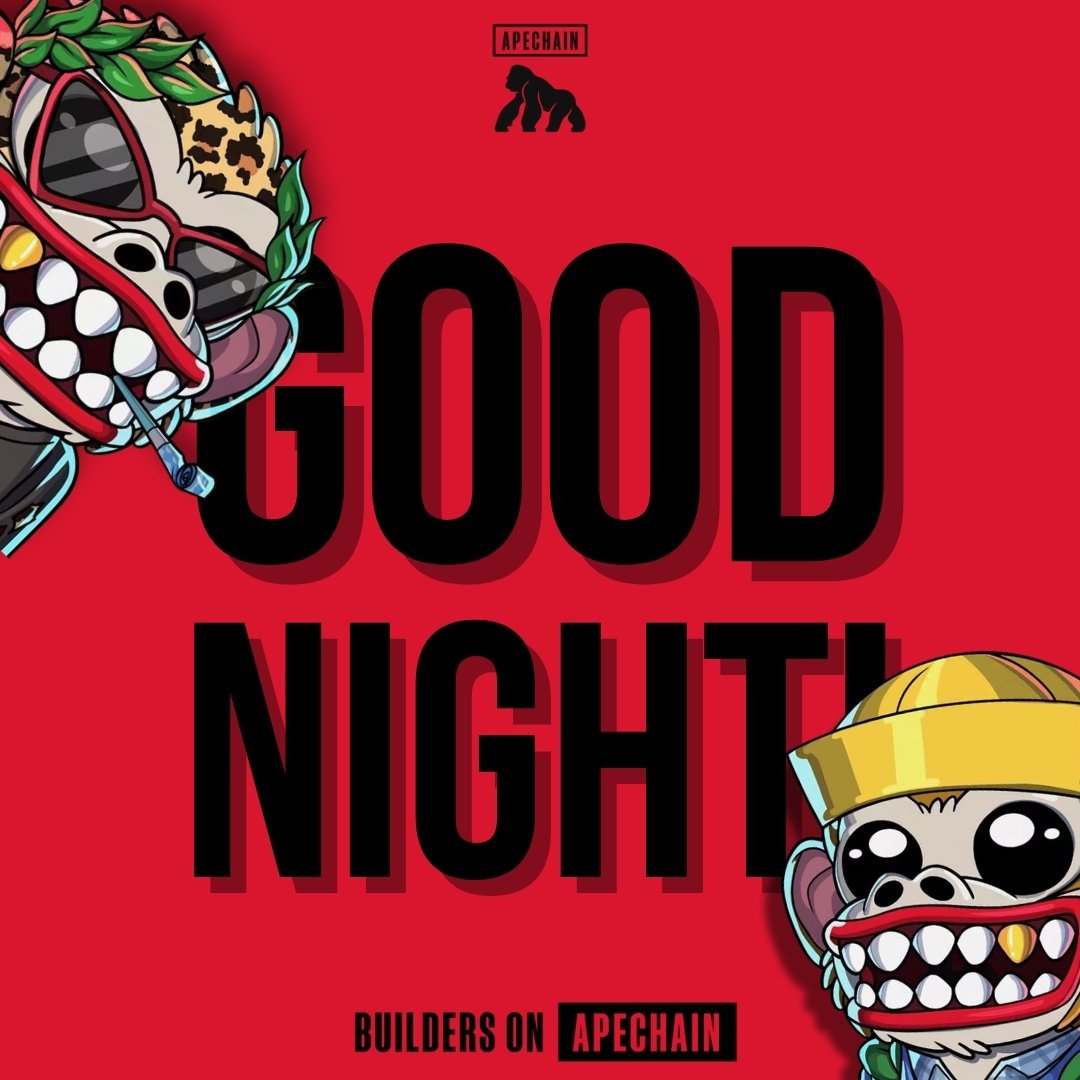 Goodnight to all the nutz in web3!

S/O <a href="/ItsMadNutz/">Mad Nutz 2.0</a> 

#MadNutzOnAPE