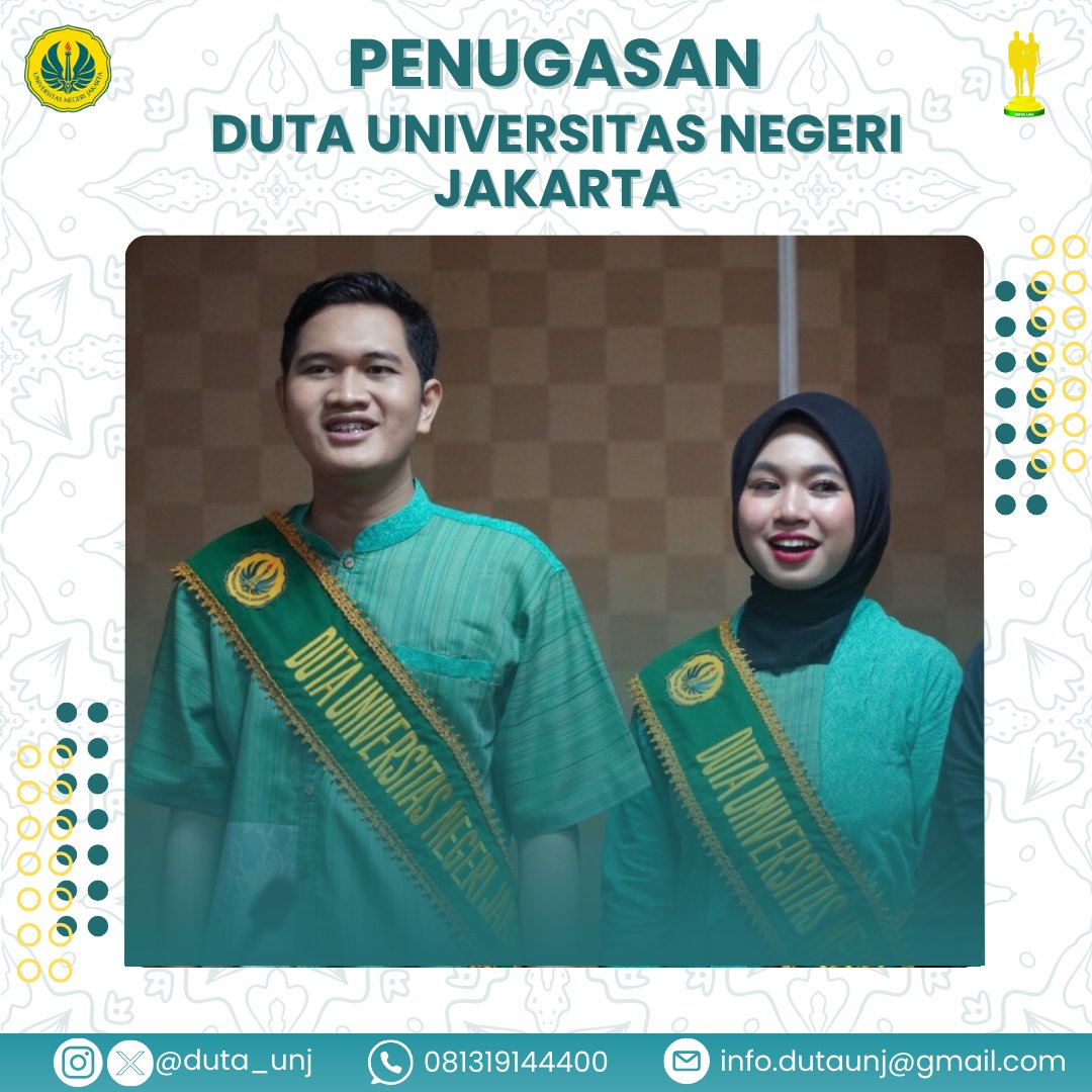 Duta_UNJ's tweet photo. [Penugasan Duta UNJ] 

Duta UNJ bertugas sebagai Pewara dan Naradamping dalam kegiatan Rapat Kerja Nasional Pengurus Besar Indonesia Pickleball Federation Tahun 2025 yang diselenggarakan di Ruang Rapat Lantai 8, Gedung Syafei, Universitas Negeri Jakarta. 

#DutaUNJ 
#UNJ https://t.co/8BokYFi1Vx