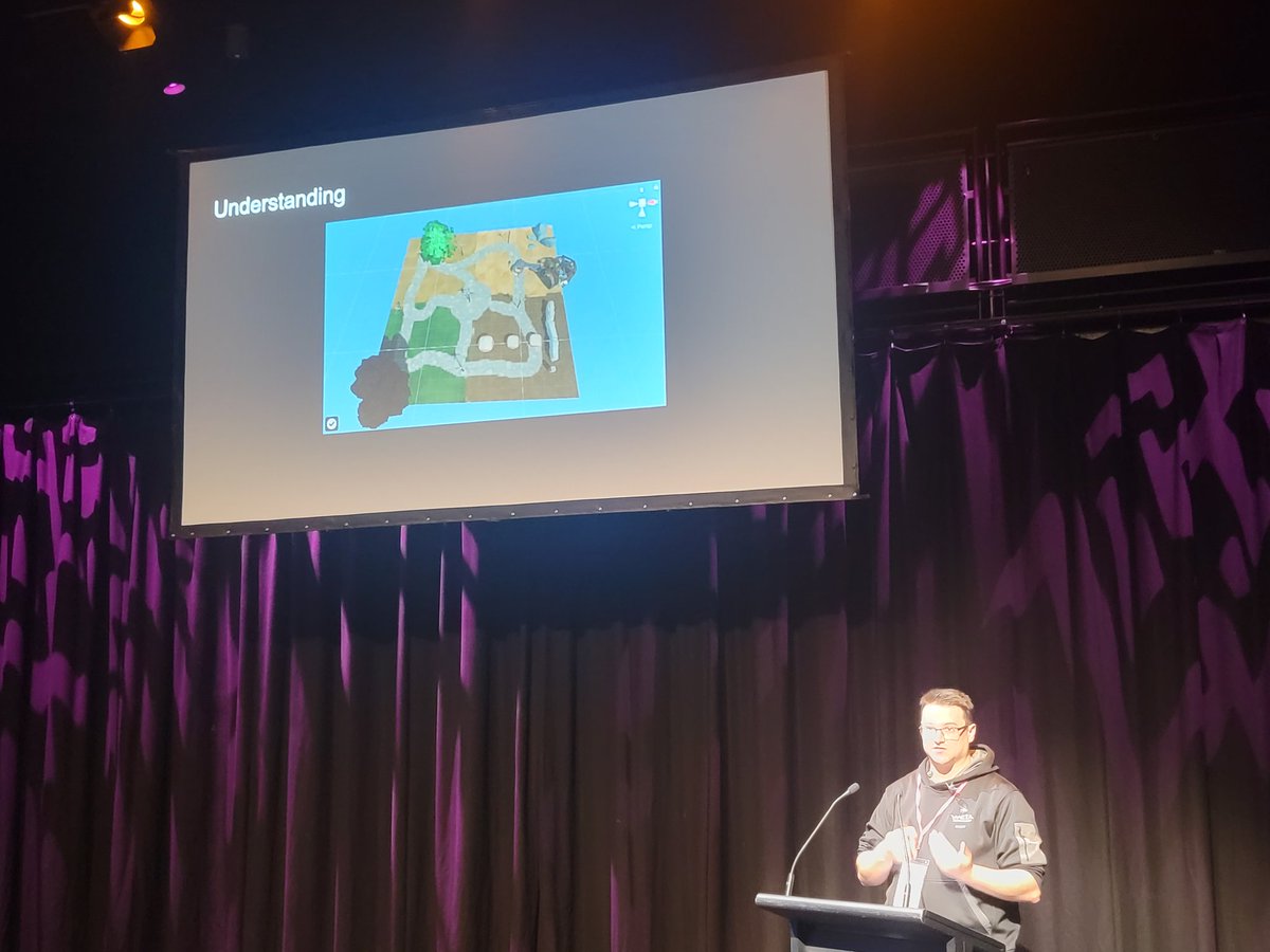 James Veugelaers giving some short stories and tips on debugging code #pbp25