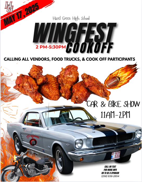 Erica Mohler (@emohler3108) on Twitter photo More information on Wing Fest! You don’t want to miss it! 🏈🔥 <a href="/HazelGreenHigh/">Hazel Green High School</a> <a href="/QuinnHeaden/">Dr. E. Quinn Headen</a> <a href="/AndreaMariDavis/">Andrea Davis</a> <a href="/djacktha1st/">Derrick Jackson sr.</a> <a href="/hghstf/">Hazel Green High School Track and Field</a> <a href="/HGHSBoysBBall/">Hazel Green Boys Basketball</a> <a href="/hghs_softball/">HGHS Softball</a> <a href="/HGHS_Baseball/">HGHSBaseball</a> <a href="/HGHSSoccer/">HGHSSoccer</a> <a href="/HGHSGirlsBBall/">HGHSGirlsBasketball</a> <a href="/hghs_golf/">Hazel Green High School Golf</a> <a href="/CoachFredT/">Fred T. Farrier</a> More information on Wing Fest! You don’t want to miss it! 🏈🔥 <a href="/HazelGreenHigh/">Hazel Green High School</a> <a href="/QuinnHeaden/">Dr. E. Quinn Headen</a> <a href="/AndreaMariDavis/">Andrea Davis</a> <a href="/djacktha1st/">Derrick Jackson sr.</a> <a href="/hghstf/">Hazel Green High School Track and Field</a> <a href="/HGHSBoysBBall/">Hazel Green Boys Basketball</a> <a href="/hghs_softball/">HGHS Softball</a> <a href="/HGHS_Baseball/">HGHSBaseball</a> <a href="/HGHSSoccer/">HGHSSoccer</a> <a href="/HGHSGirlsBBall/">HGHSGirlsBasketball</a> <a href="/hghs_golf/">Hazel Green High School Golf</a> <a href="/CoachFredT/">Fred T. Farrier</a>