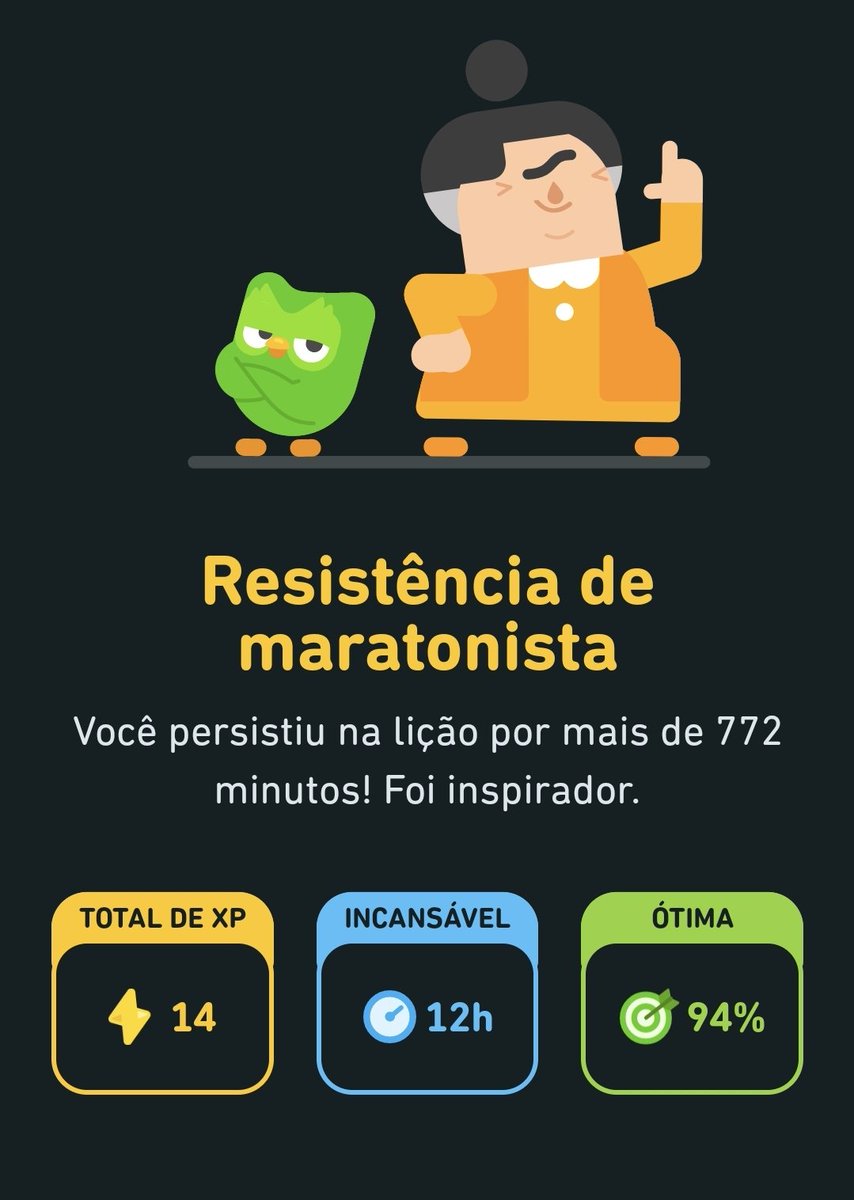 folkloreeed's tweet image. dormi fazendo duolingo
